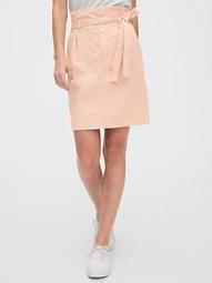 Paperbag Mini Skirt in TENCEL™Lyocell 