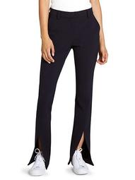 Slim-Fit Conway Straight-Leg Front Slit Pants