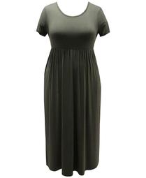 Plus Size Seamed-Waist Maxi Dress, Created for Macy's