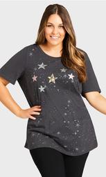 Star Top - charcoal