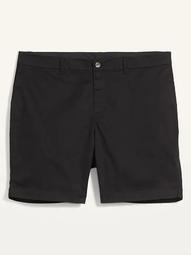High-Waisted Twill Plus-Size Everyday Shorts -- 9-inch inseam