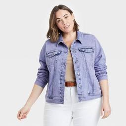 Women's Plus Size Denim Jacket - Ava & Viv™