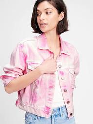 Relaxed Cropped Denim Icon Jacket