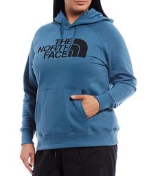 Plus Size Half Dome Pullover Hoodie