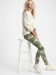 High Rise True Skinny Camo Jeans with Secret Smoothing Pockets