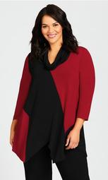 Hampsted Tunic - black red