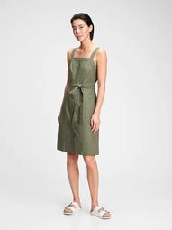 Linen-Cotton Apron Dress