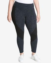Plus Size High-Waisted Colorblocked Leggings