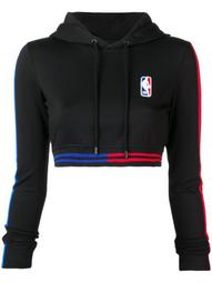 Marcelo Burlon X NBA cropped hoodie