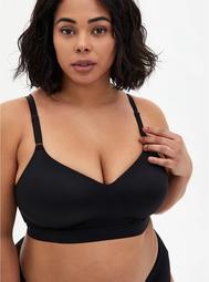 Black 360° Back Smoothing™ Lightly Lined Longline Everyday Wire-Free Bra