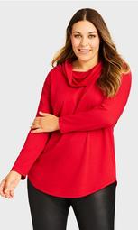 Polly Cowl Top - ruby port