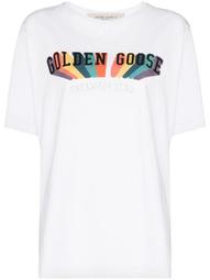Aira rainbow logo-print T-shirt