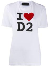 I Heart D2 print T-shirt