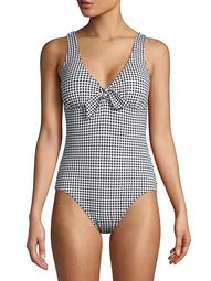 Gingham Reversible One-Piece Swimsuit