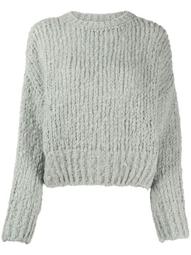 cropped chunky knit jumper