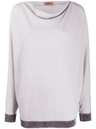 slouchy batwing sleeved jumper