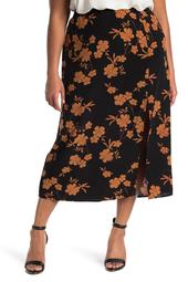 The Slip Floral Slit Skirt
