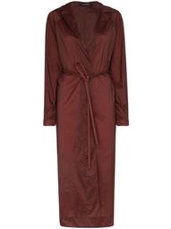 Fluid belted trench coat
