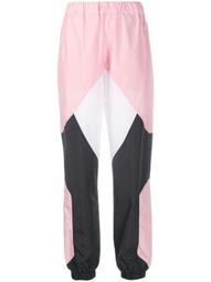 panelled colour-blocked track pants