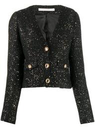 cropped sequin embellished jacket