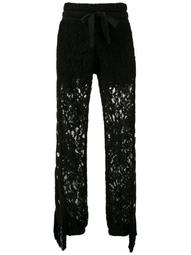 Romes AB lace-pattern track trousers