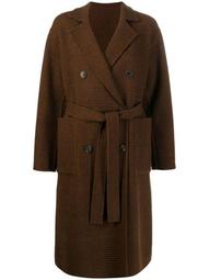 FORTROSE Brown Check Wool Reversible Trench Coat | LM-1009RH/J