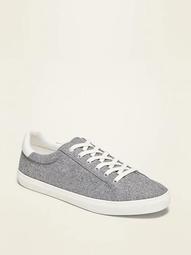 Soft-Brushed Felt Court Sneakers for Women