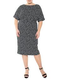 Plus Jacqueline Dolman-Sleeve Sheath Dress