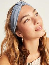 Textile Twist-Front Headband for Women
