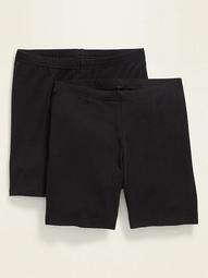 Mid-Rise Biker Shorts 2-Pack for Women --7-inch inseam