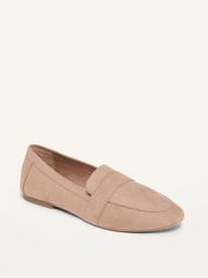 Faux-Suede Slip-On Loafer Shoes for Women