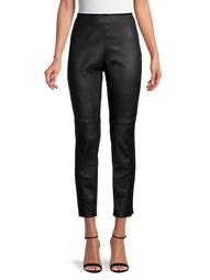 Leather Ankle Pants