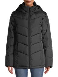 Big Chill Women's Plus Size Chevron Quilted Puffer Short