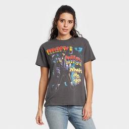 Women's Mary J Blige Short Sleeve Graphic T-Shirt - Charcoal Gray