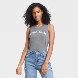 Women's Bride-to-Be Graphic Tank Top - Heather Gray