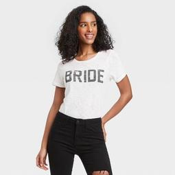 Women's BRIDE Short Sleeve Graphic T-Shirt - White