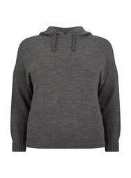 **DP Curve Charcoal Lounge Knitted Hoodie