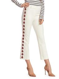 Crosby Embroidered Flare Pants