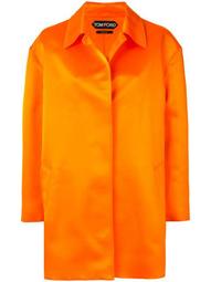 silk mid-length coat