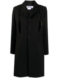 long-sleeved deconstructed coat