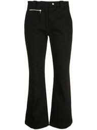 Crop Flare Pant-Cotton Suiting