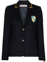 Aria chest-patch blazer jacket