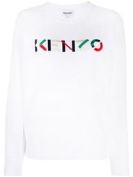 logo-embroidered round-neck sweatshirt