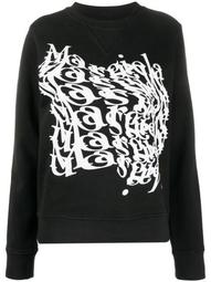 logo print crew neck sweatshirt