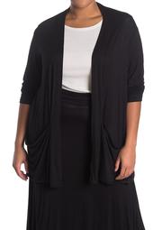 Ruched Sleeve Cardigan