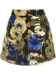 Night Light floral-print skirt