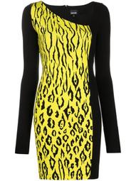 leopard print asymmetric dress