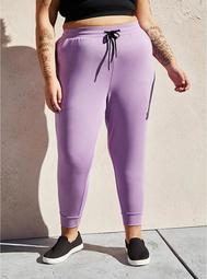 Relaxed Fit Jogger - Purple Cupro