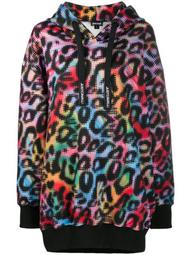 oversized leopard print hoodie