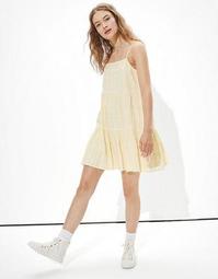 AE Solid Tiered Babydoll Dress